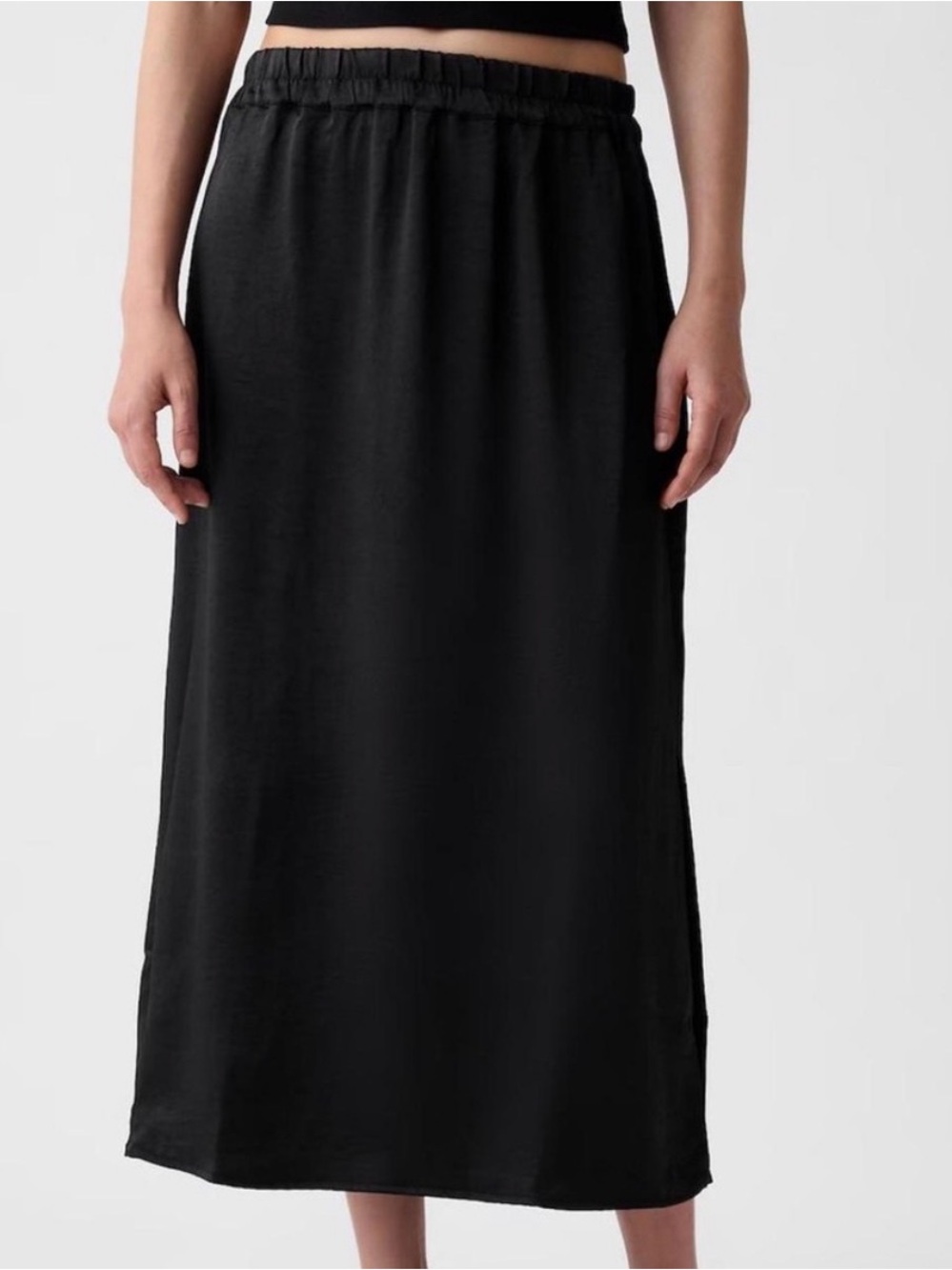 NWT Gap Satin Midi Skirt